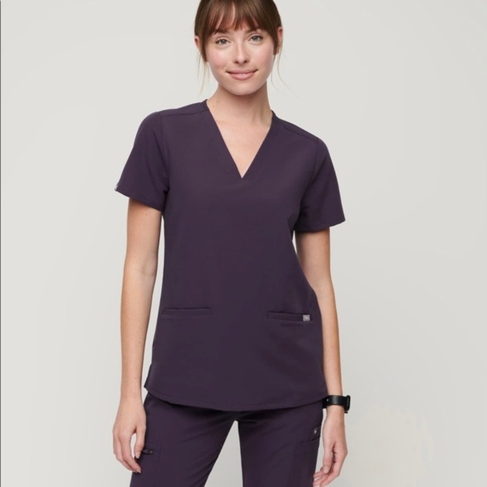 NWT Figs Scrub Top - Purple Shadow - XXS